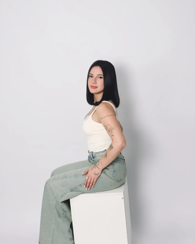 Calça Wide Leg Lavagem Clara